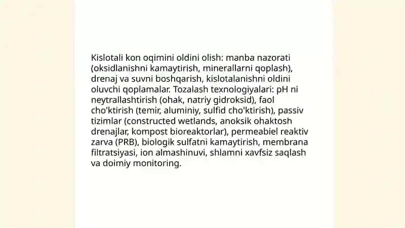 Togʻ-kon, kimyo, metallurgiya sanoati va atrof-muhitni muhofazasi 4