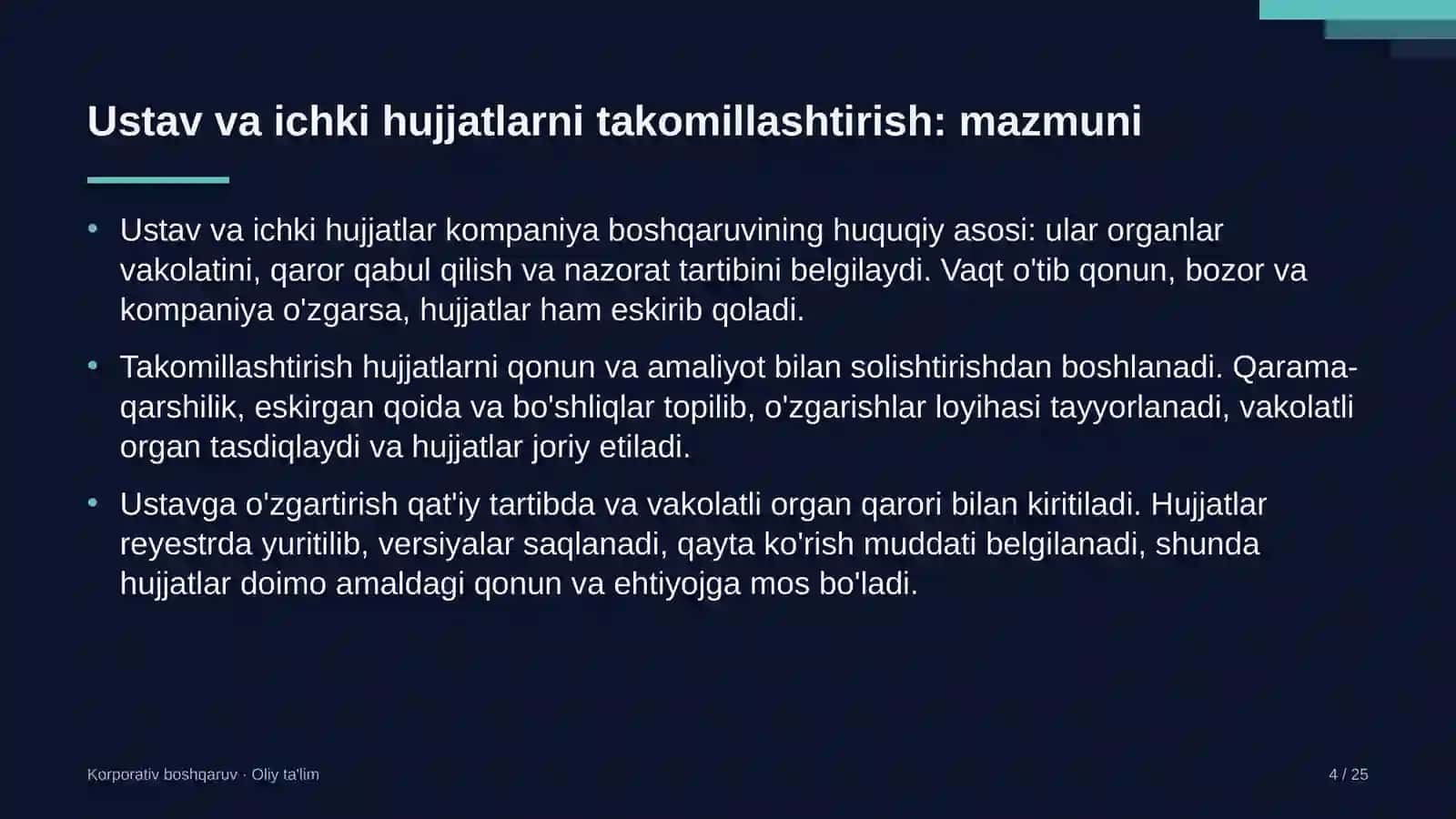 tog' kurortlarida ustav va ichki hujjatlarni takomillashtirish 9682 4