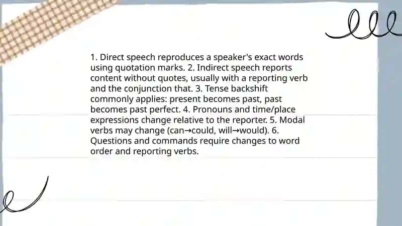 Reported Speech 4