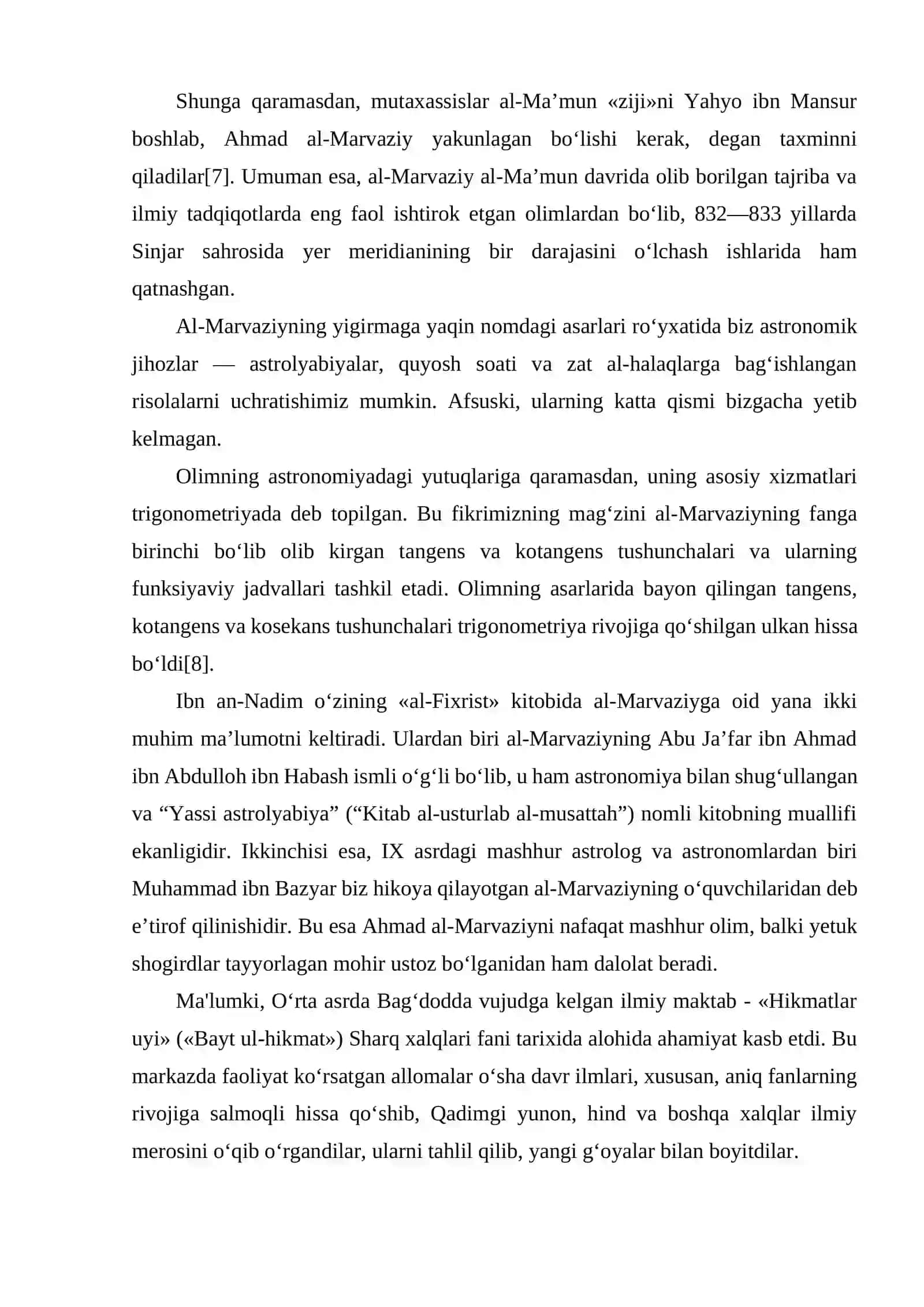 AHMAD AL-MARVAZIY (770-870) 4