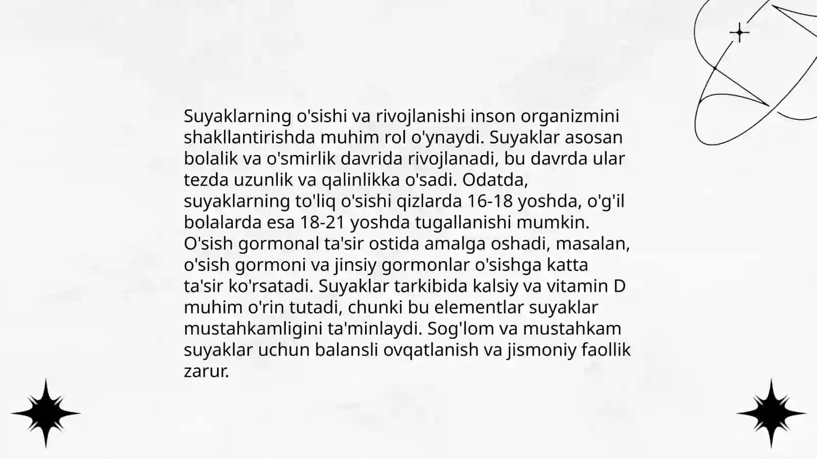 Suyaklar.Suyak turlari,bolalarda suyak kasalligi 4