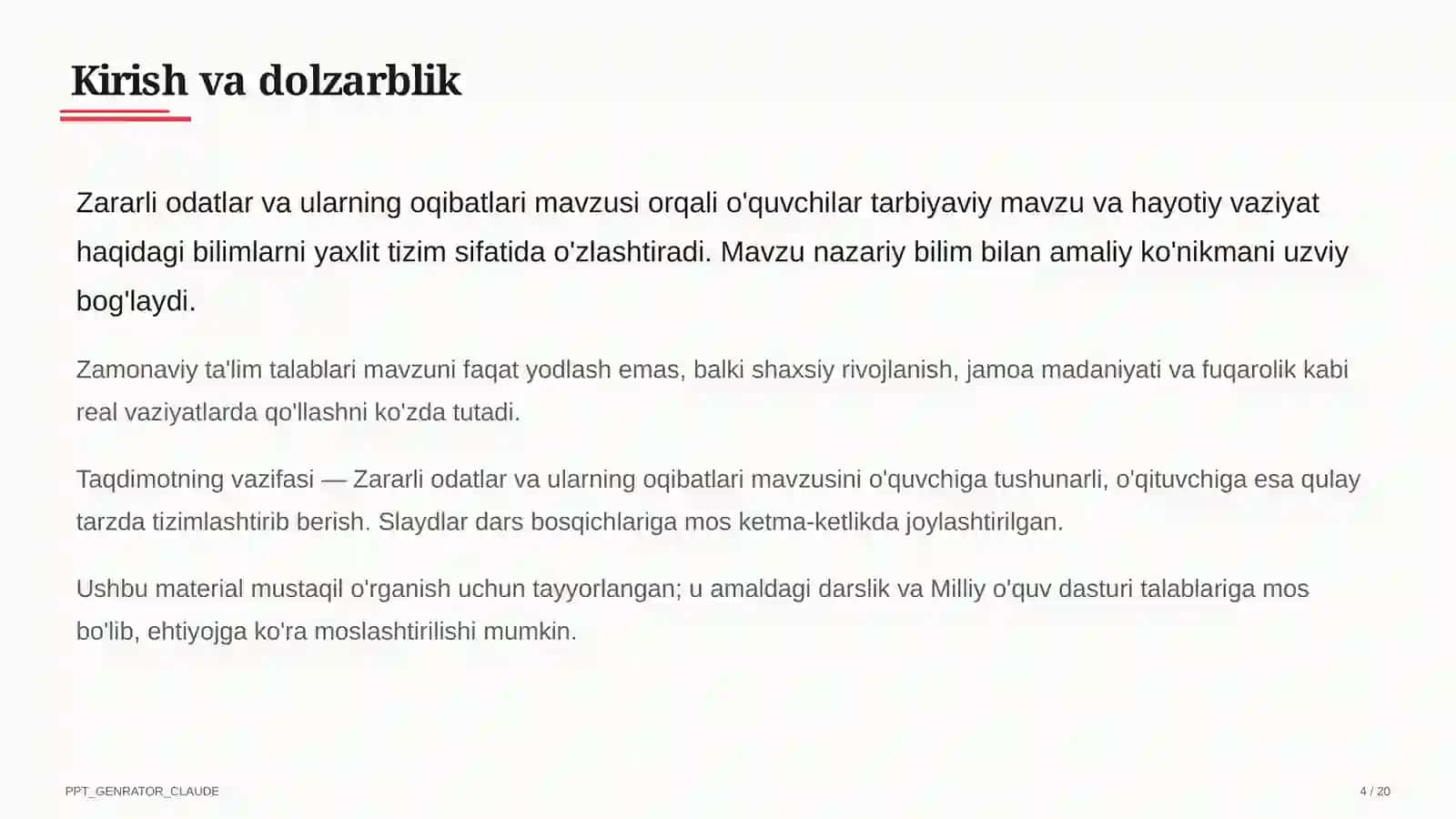 Zararli odatlar va ularning oqibatlari 4