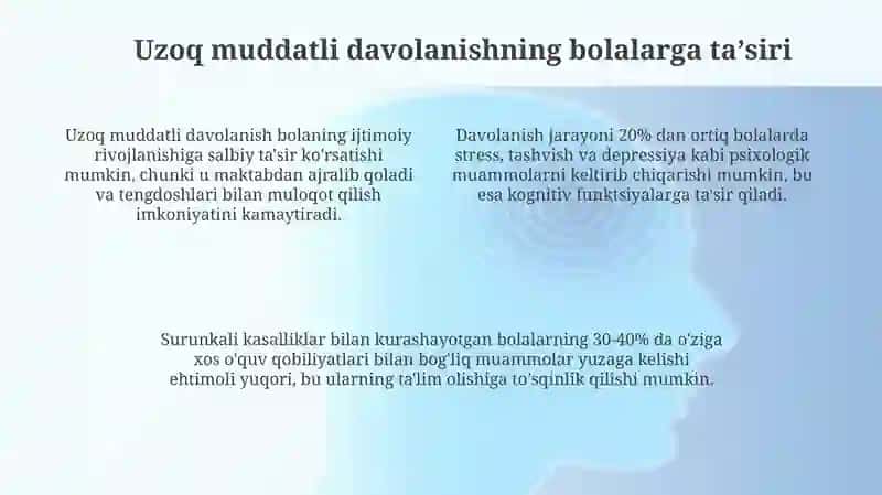 Uzoq muddatli davolanayotgan bolalar uchun ta'lim muhitini yaratish 4