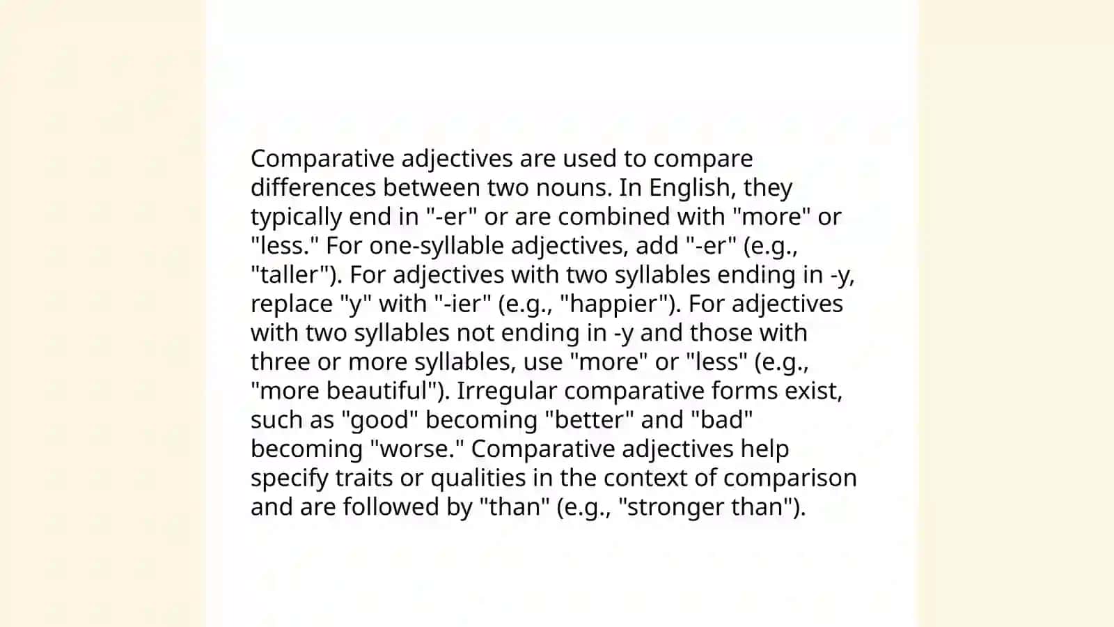 Descriptive Adjectives 4