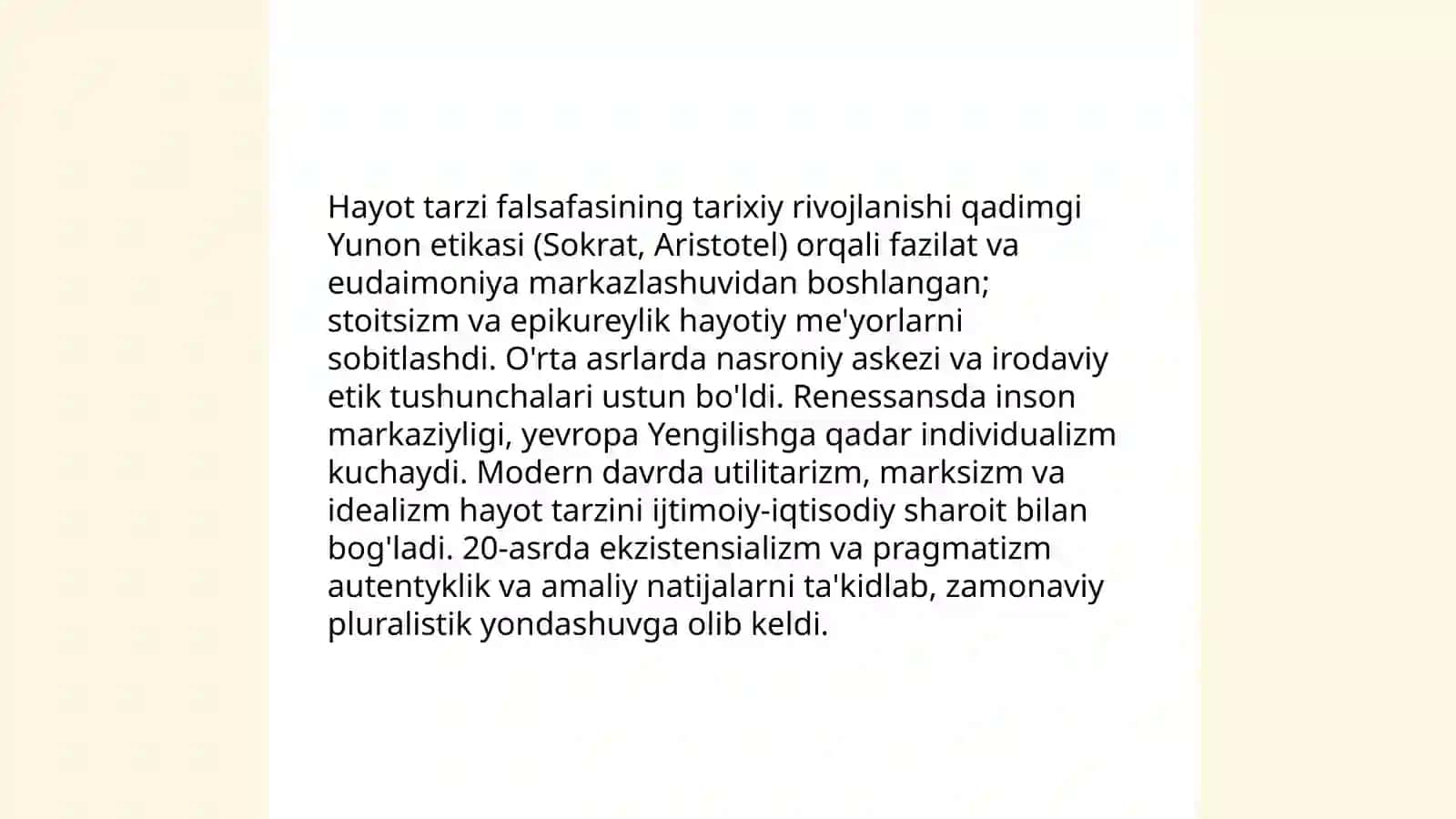 Falsafa hayot tarzi va dunyoni bilish tarzi 4