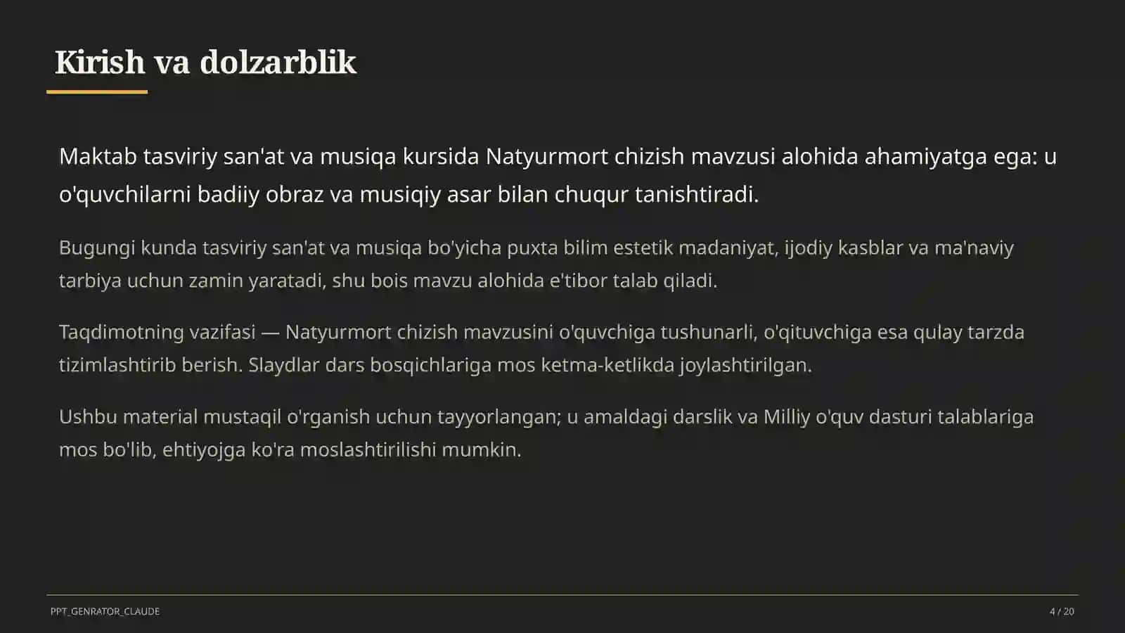 Natyurmort chizish (2-sinf) 4