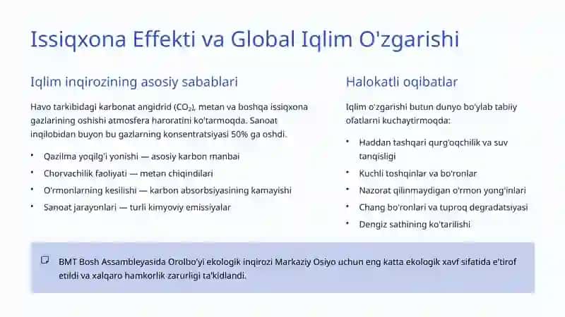 Global Ekologik Muammolar: Insoniyat va Tabiatning Katta Sinovi 4