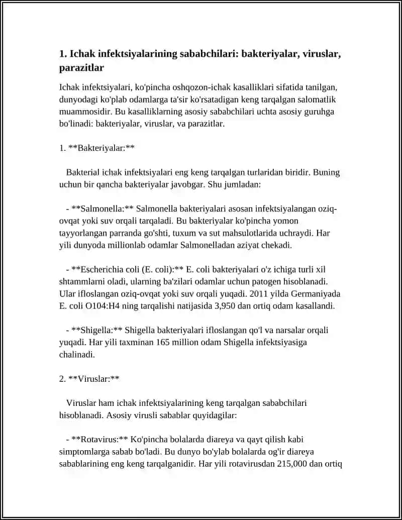 MAVZU: ICHAK INFEKSIYALARI BOTULIZM OVQAT TOKSIKAINFEKSIYA 4