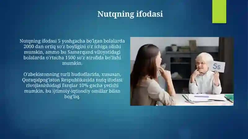Nutqi to'liq rivojlanmagan bolalar nutqini logopedik tekshirish 4