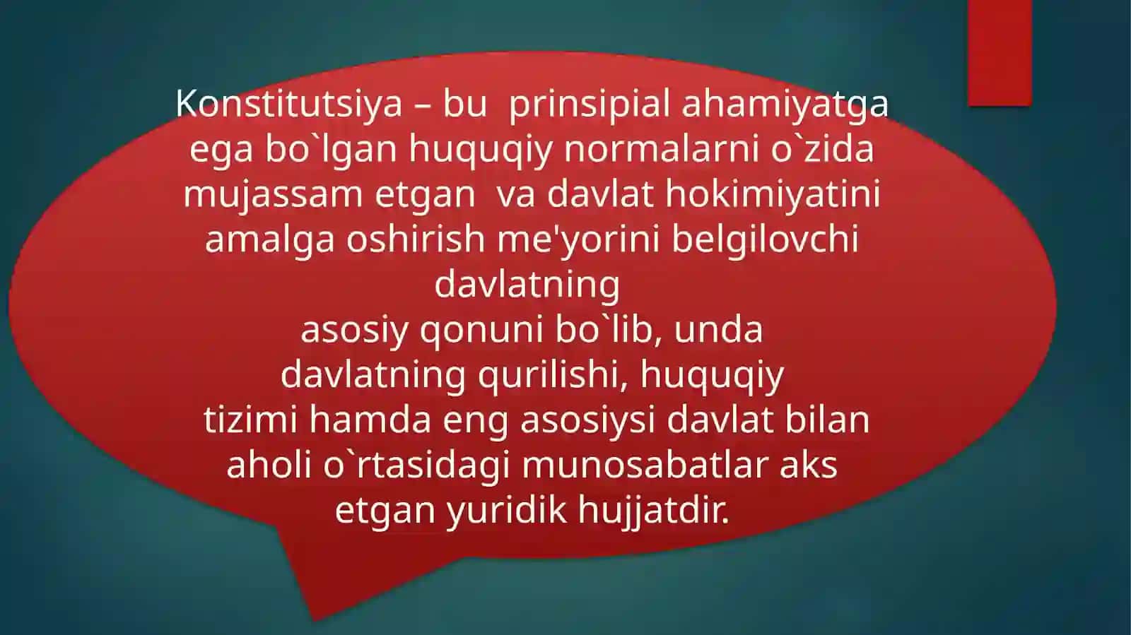 O'zbekiston Respublikasi Konstitutsiyasi fanining maqsadi va vazifalari 4