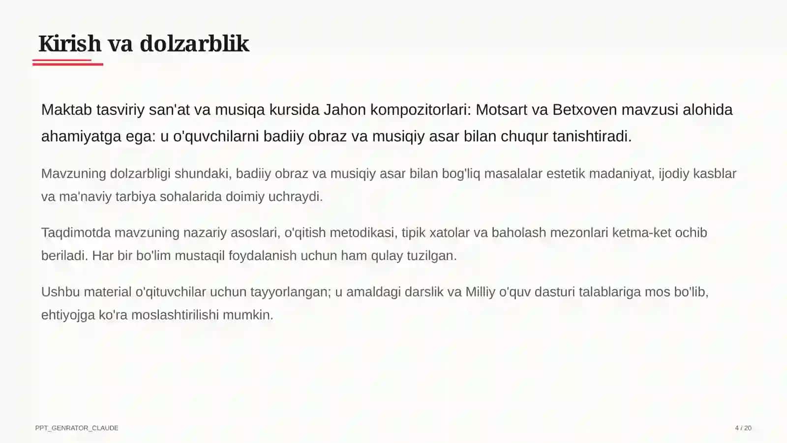 Jahon kompozitorlari: Motsart va Betxoven (6-sinf) 4
