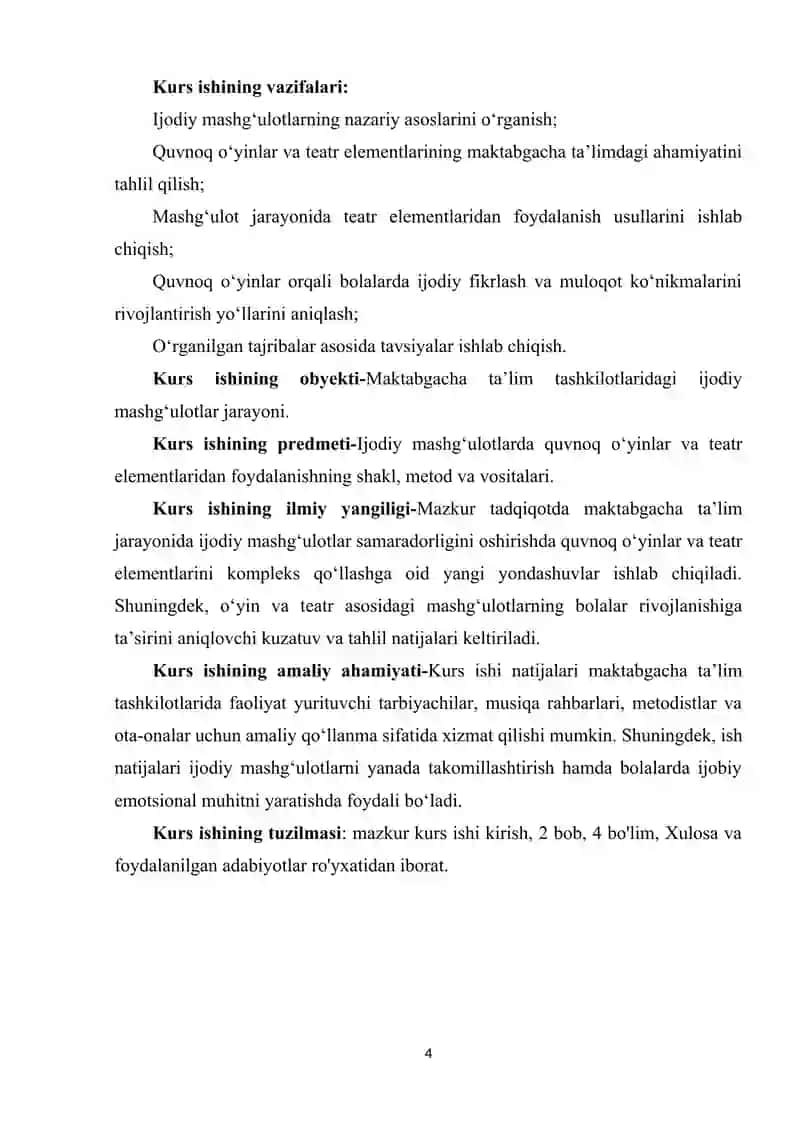Ijodiy mashg'ulotlarda quvnoq o'yinlar va teatr elementlaridan foydalanish 4