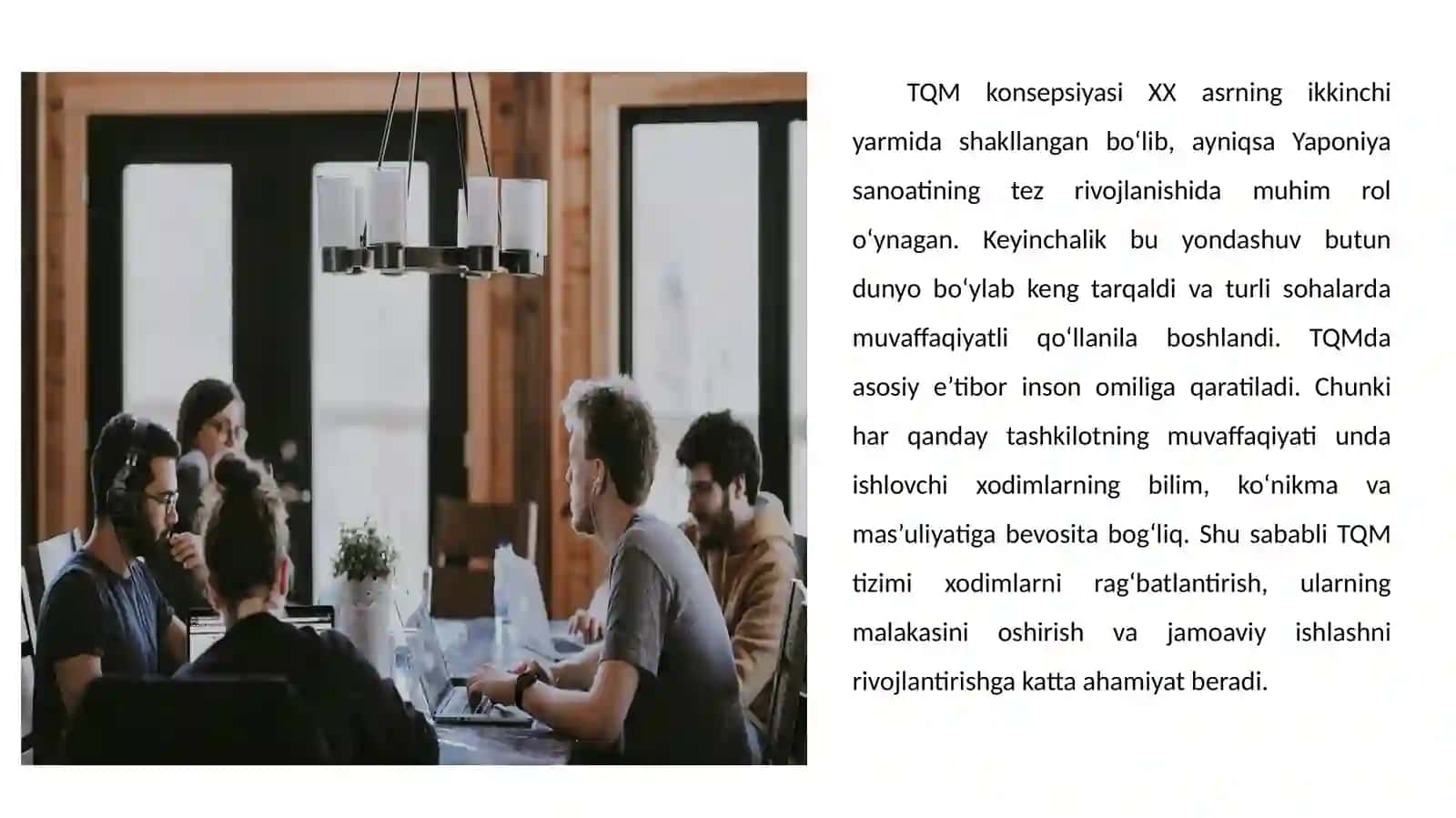 Umumiy sifat menejmenti (TQM) tamoyillari 4