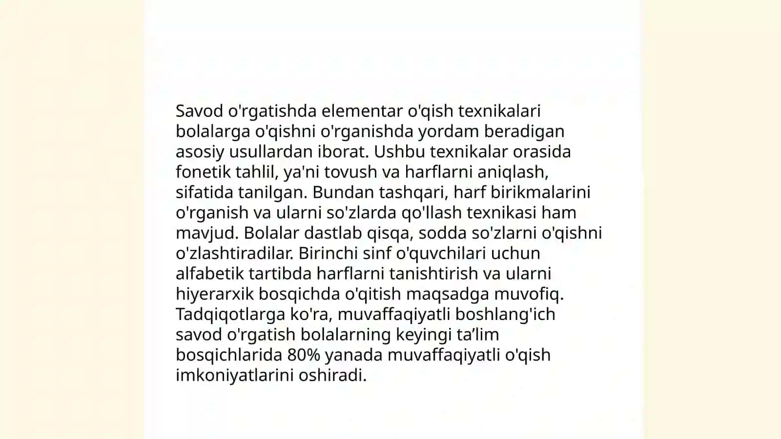 Bolalarni savod o'rgatishga tayyorlanish 4