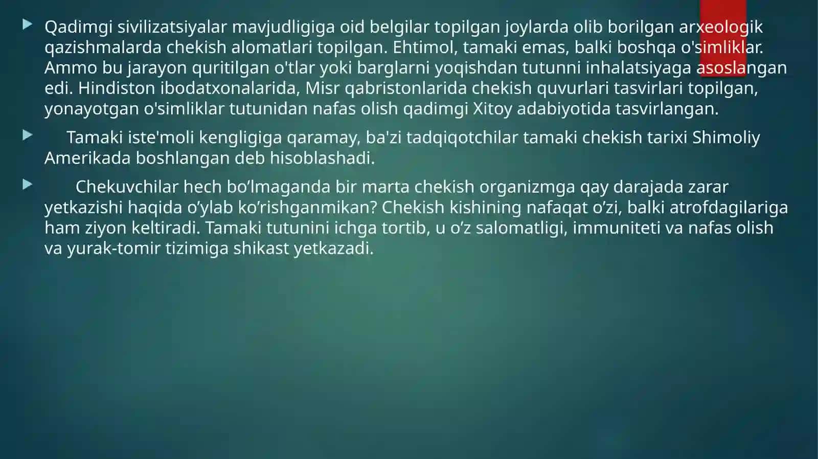 Zararli Odatlar va Salomatlik Kushandasi 4