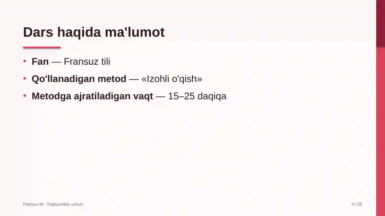 fransuz tili darslarida izohli o'qish metodidan foydalanish 3649 4
