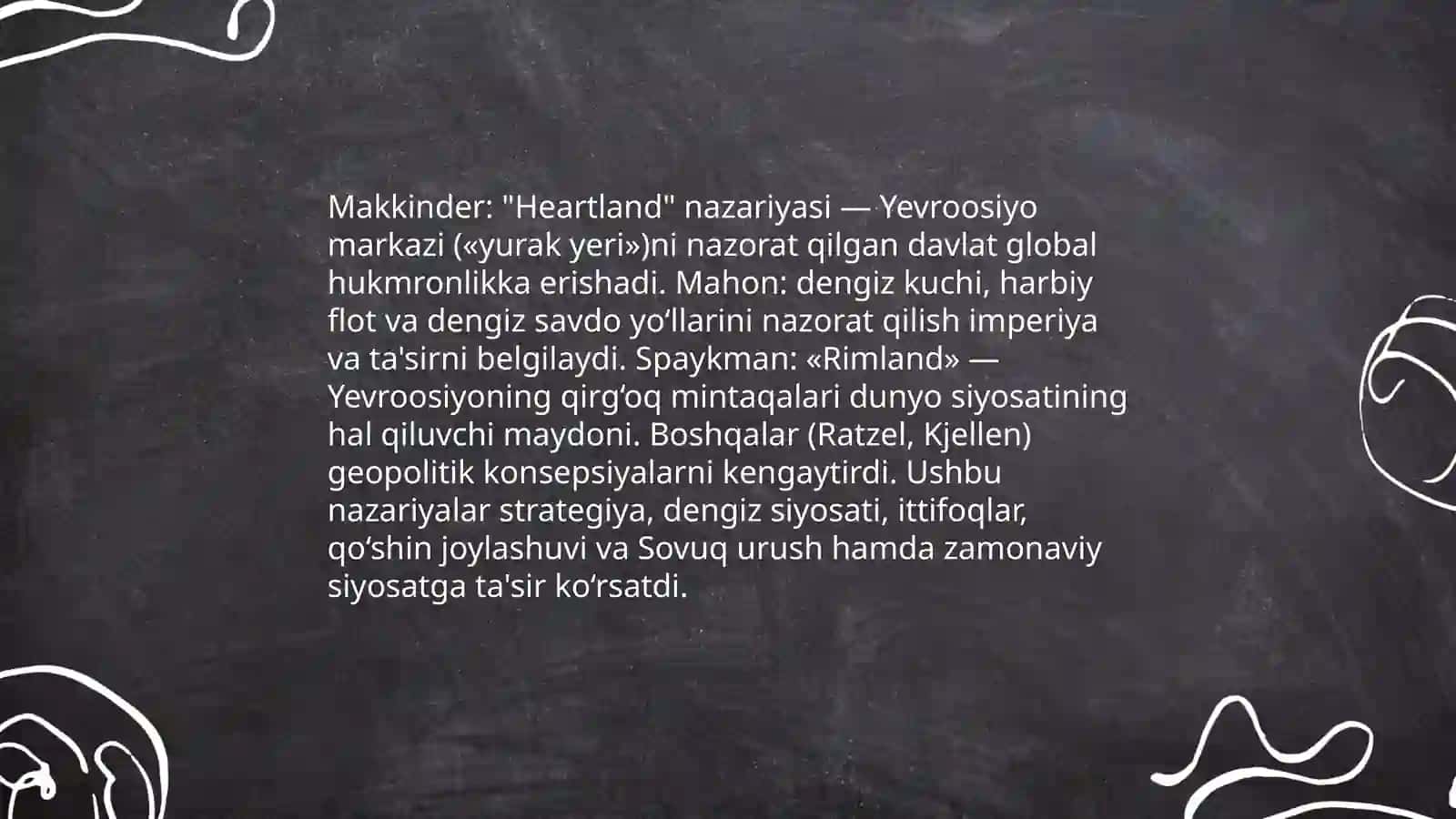 Geosiyosat tushunchasi va uning xalqaro munosabatlarga taʼsiri Mutalipov Xabib 4