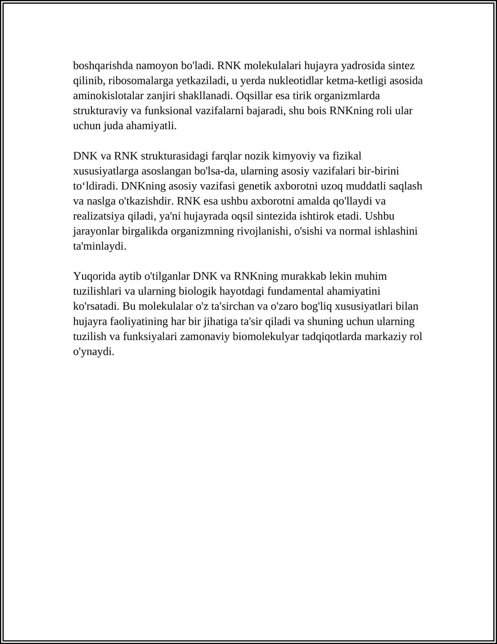 DNK va RNK Nuklein Kislotalari 4