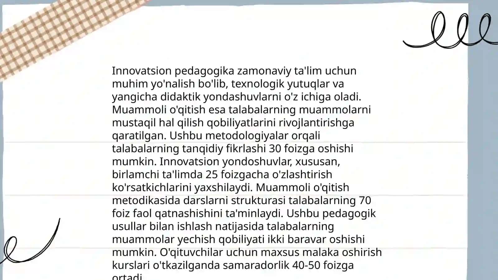 Muammoli o‘qitish texnologiyalari 4