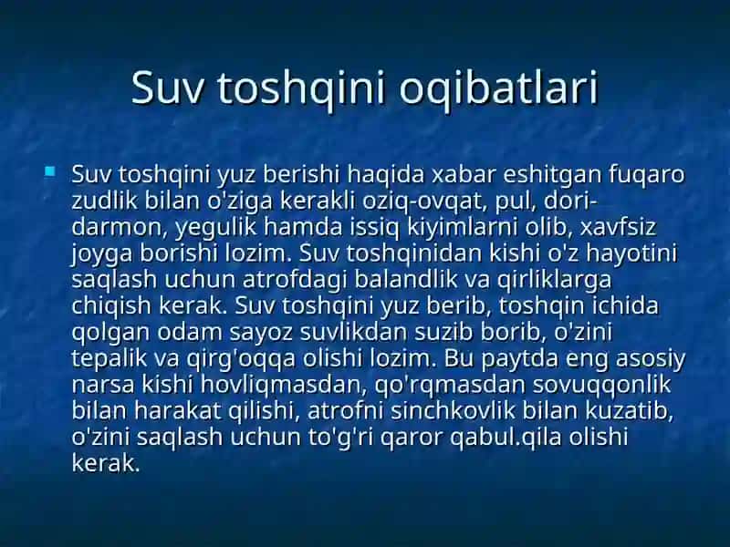 O‘zbekistondagi tabiiy ofatlar va ularning oqibatlari 4