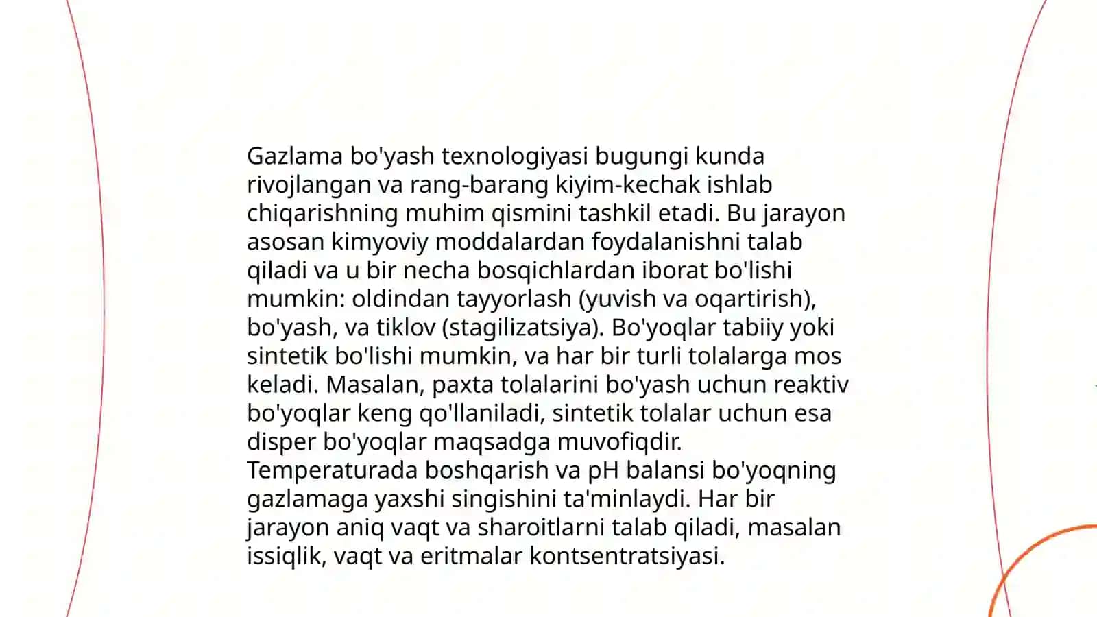 Gazlamaga ishlov berish texnologiyasi 4