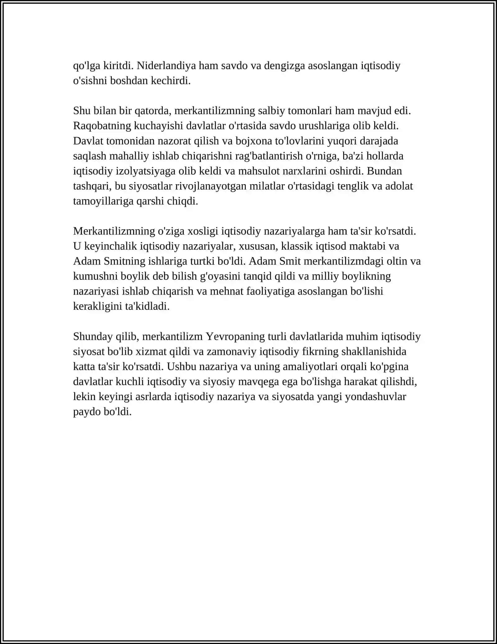 IQTISODIY TA’LIMOTLAR TARIXI EVOLUTSIYASI 4