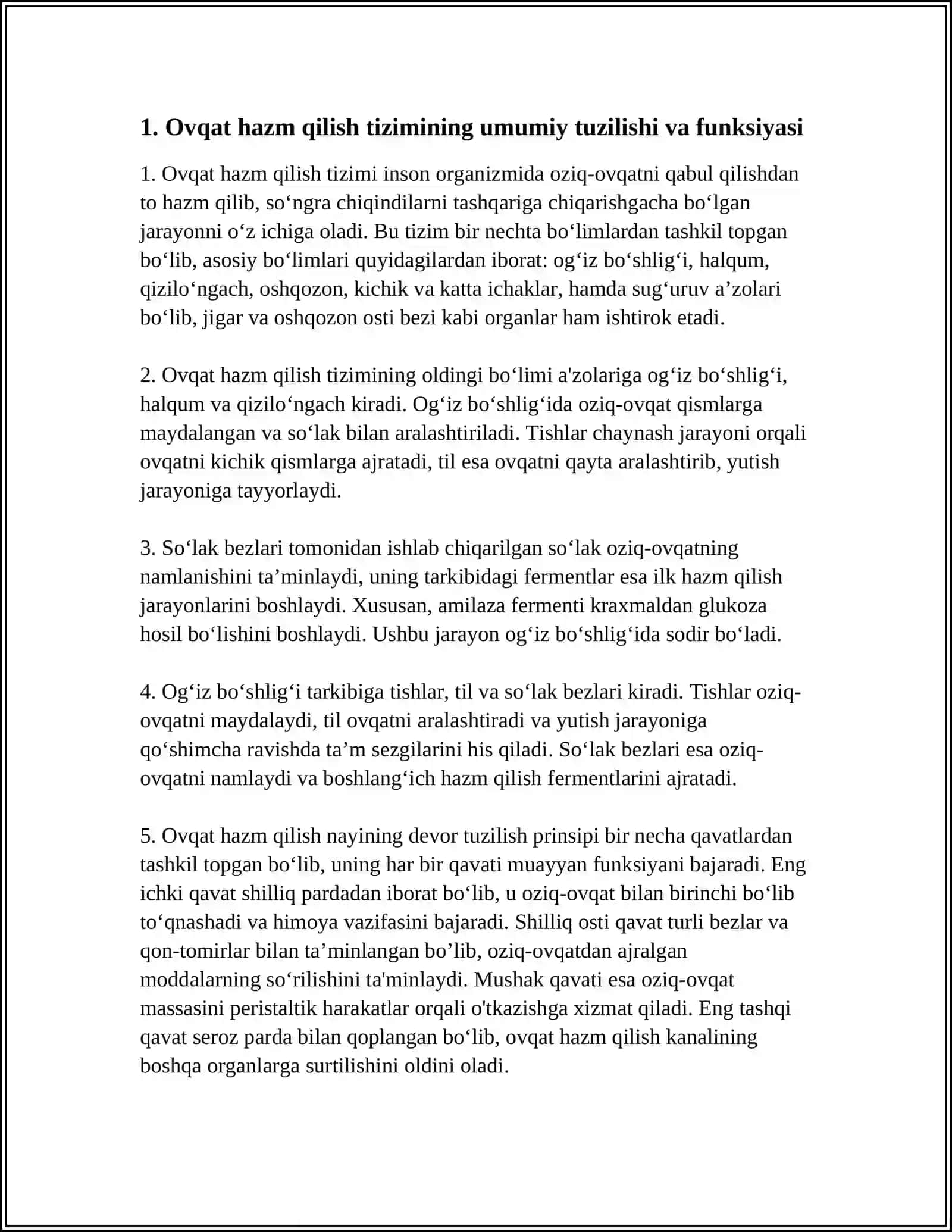 OVQAT HAZM QILISH TIZIMI 4