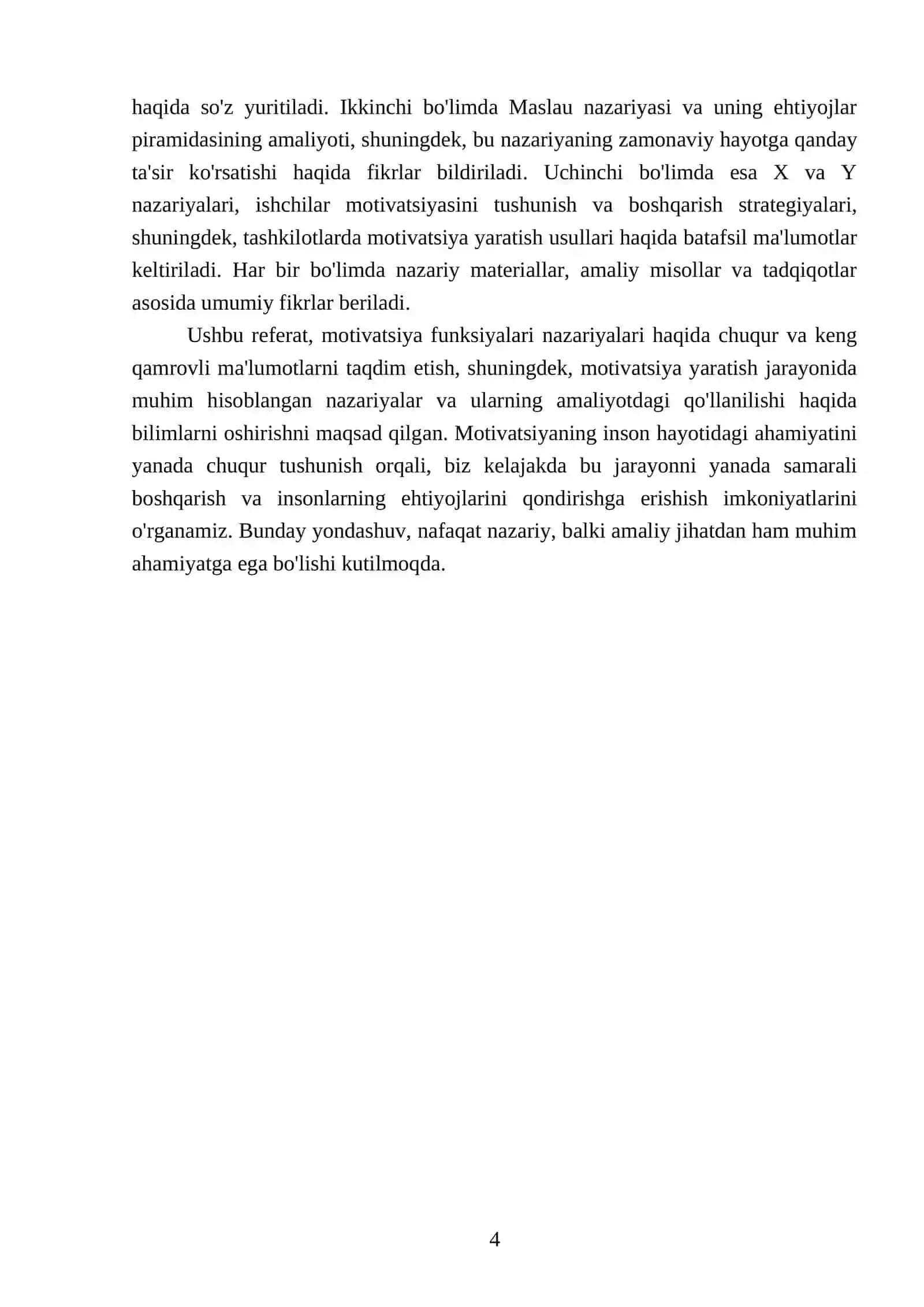 Motivatsiya funksiyalari nazariyalari va X(x) va Y(y) nazariyalari 4