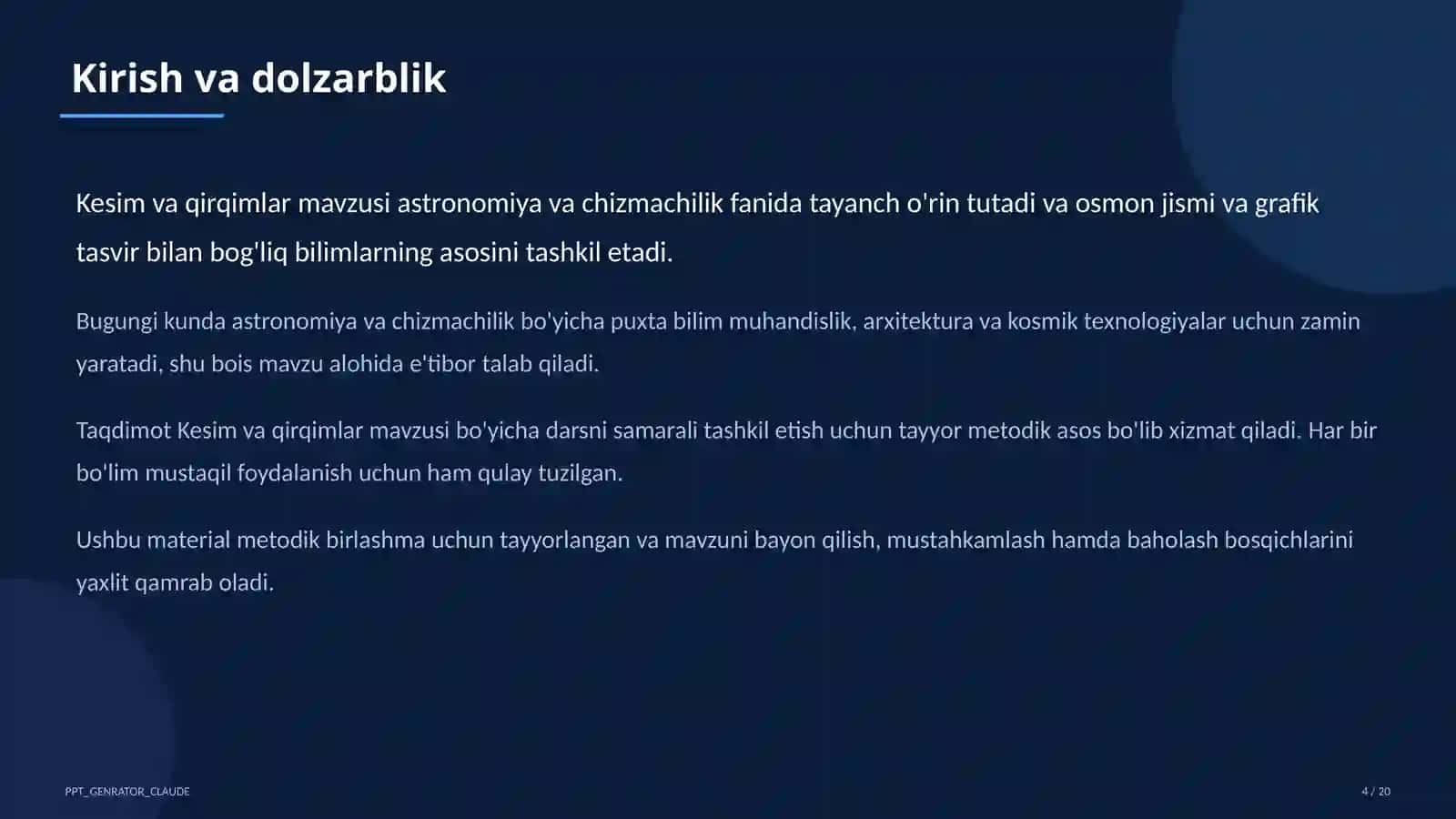 Kesim va qirqimlar (9-sinf) 4