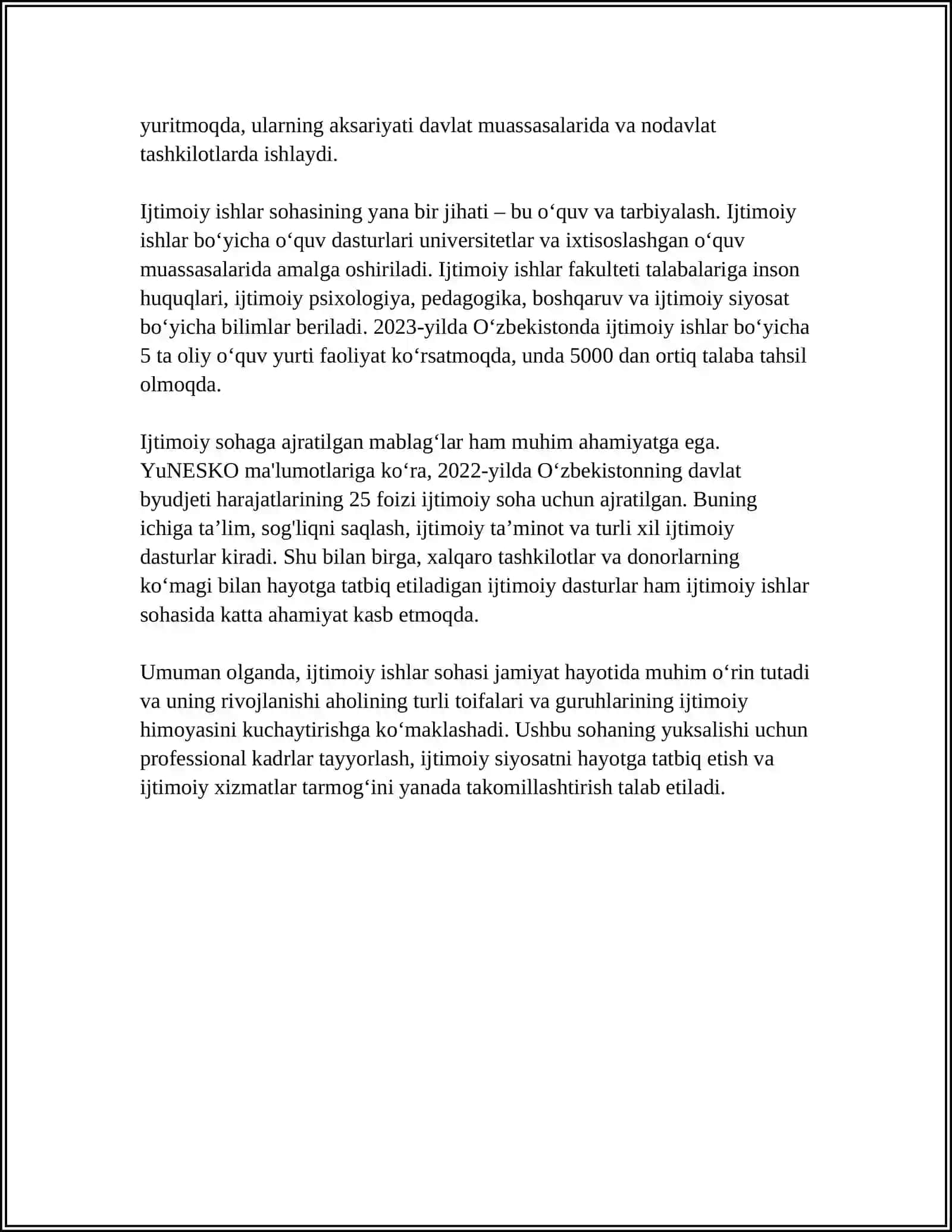 IJTMOIY ISHNING VAZIFALARI VA TAMOYILLARI 4