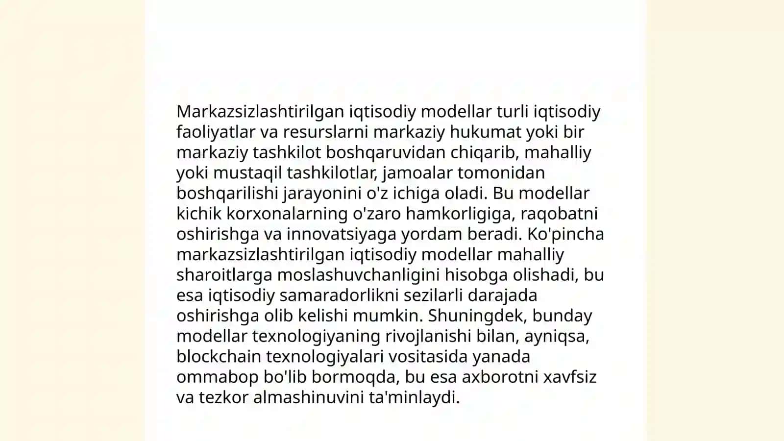 Bozor iqtisodiyoti modellari 4