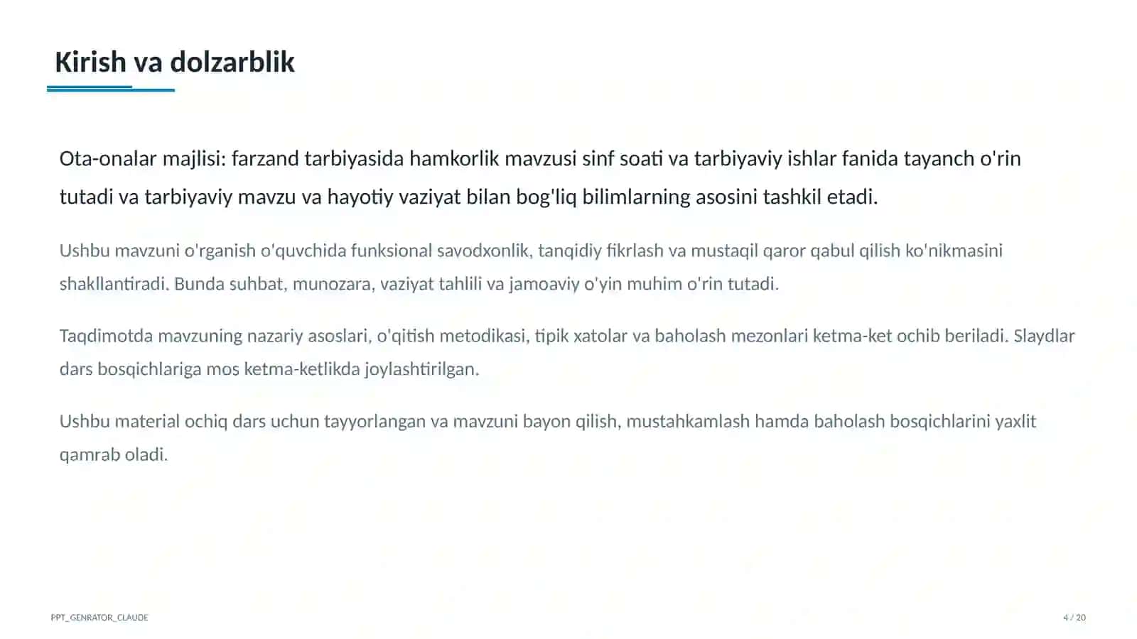Ota-onalar majlisi: farzand tarbiyasida hamkorlik 4