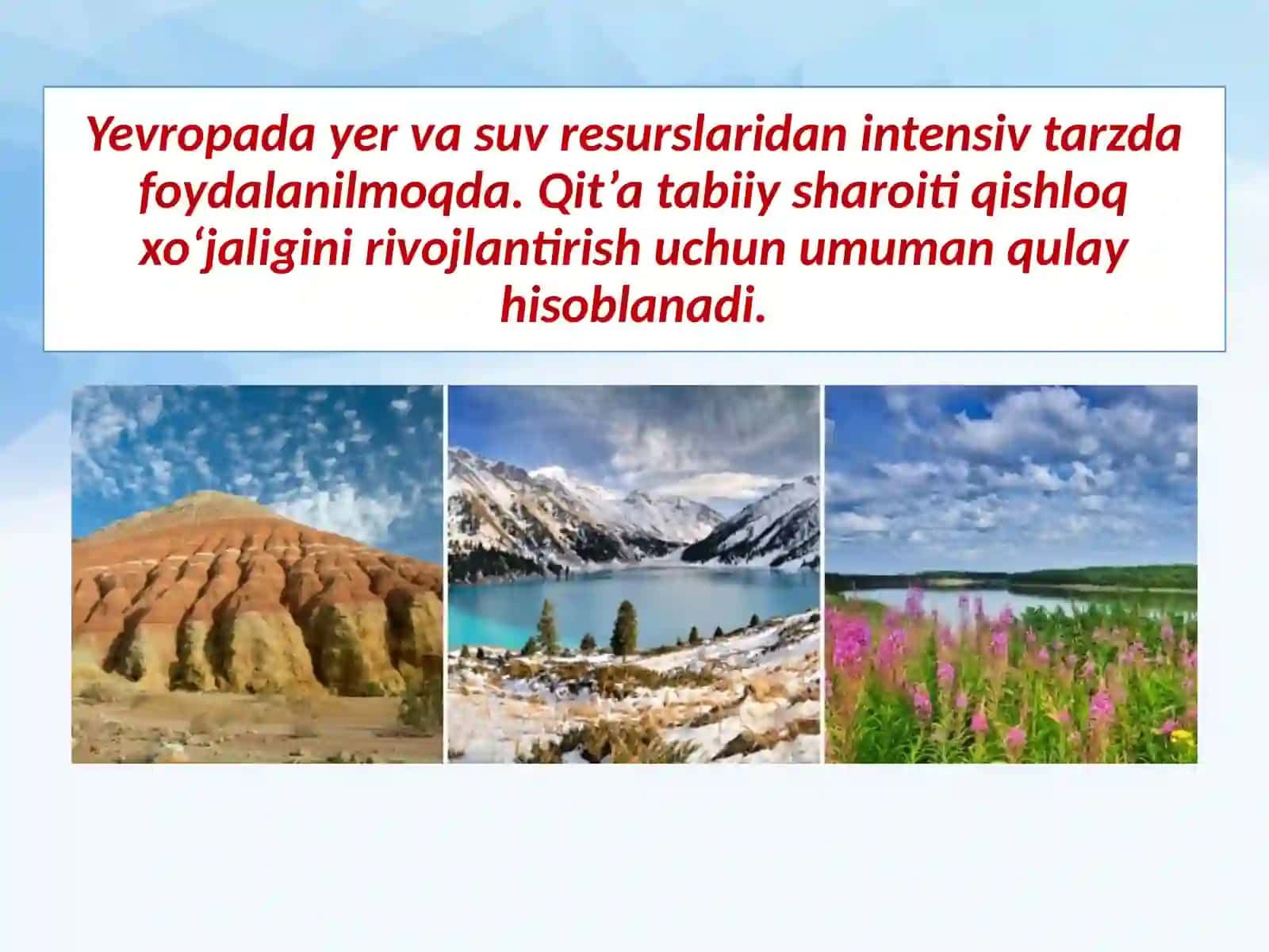 Yevropa mamlakatlarining tabiiy resurslari 4