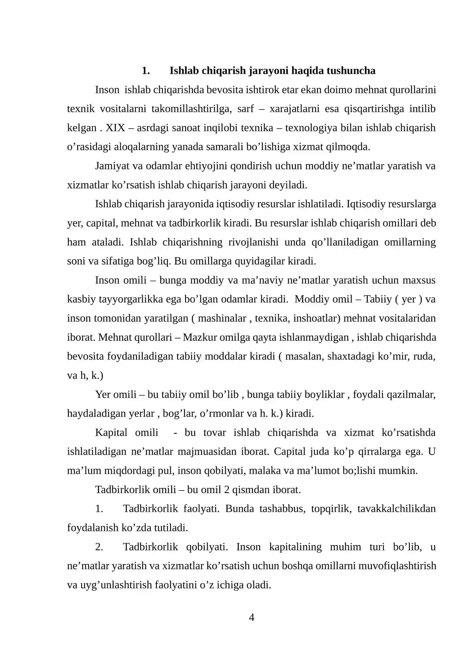 Ishlab chiqarishning texnik va iqtisodiy samaradorligini baholash 4