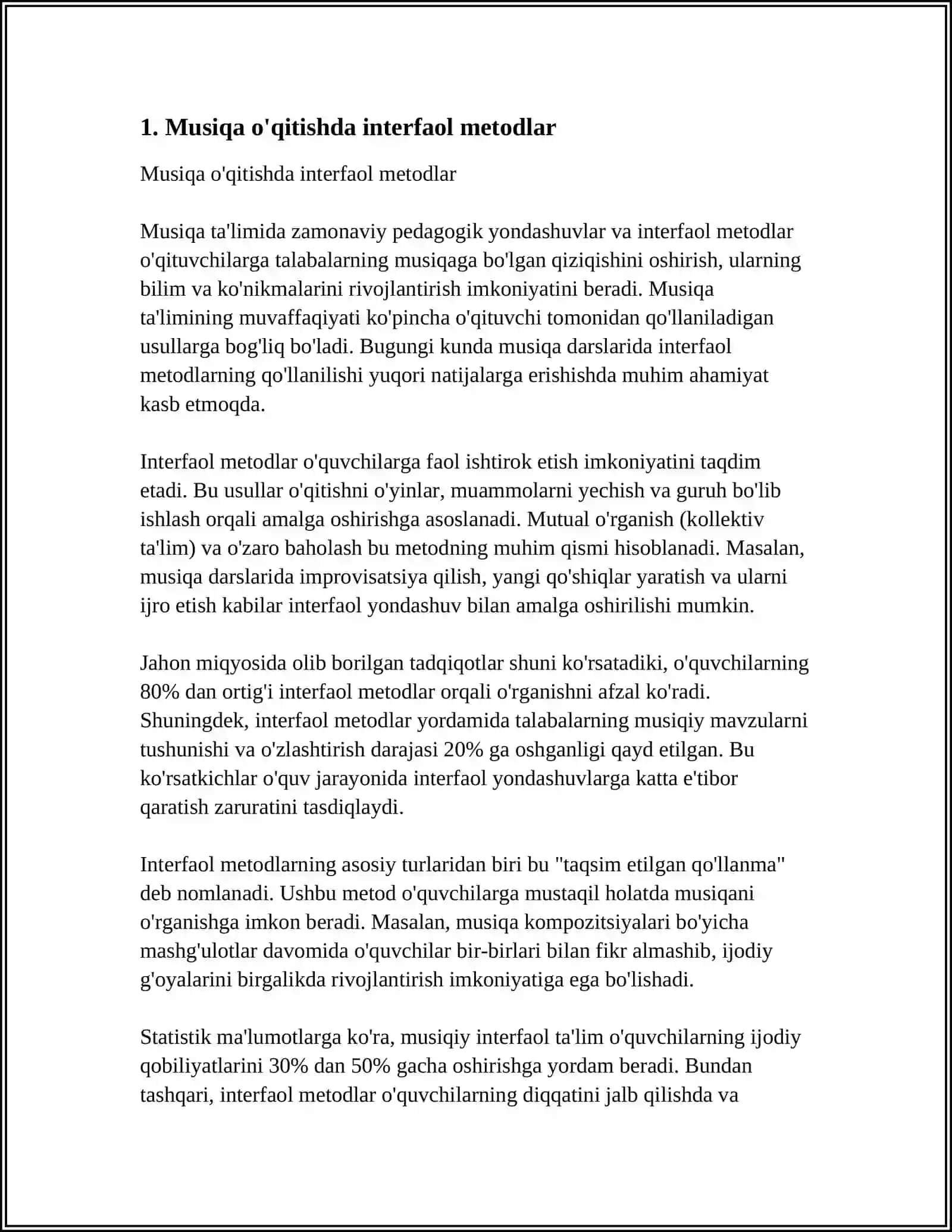 MUSIQA O’QITISHDA TA’LIM METODLARI VA VOSITALARI 4