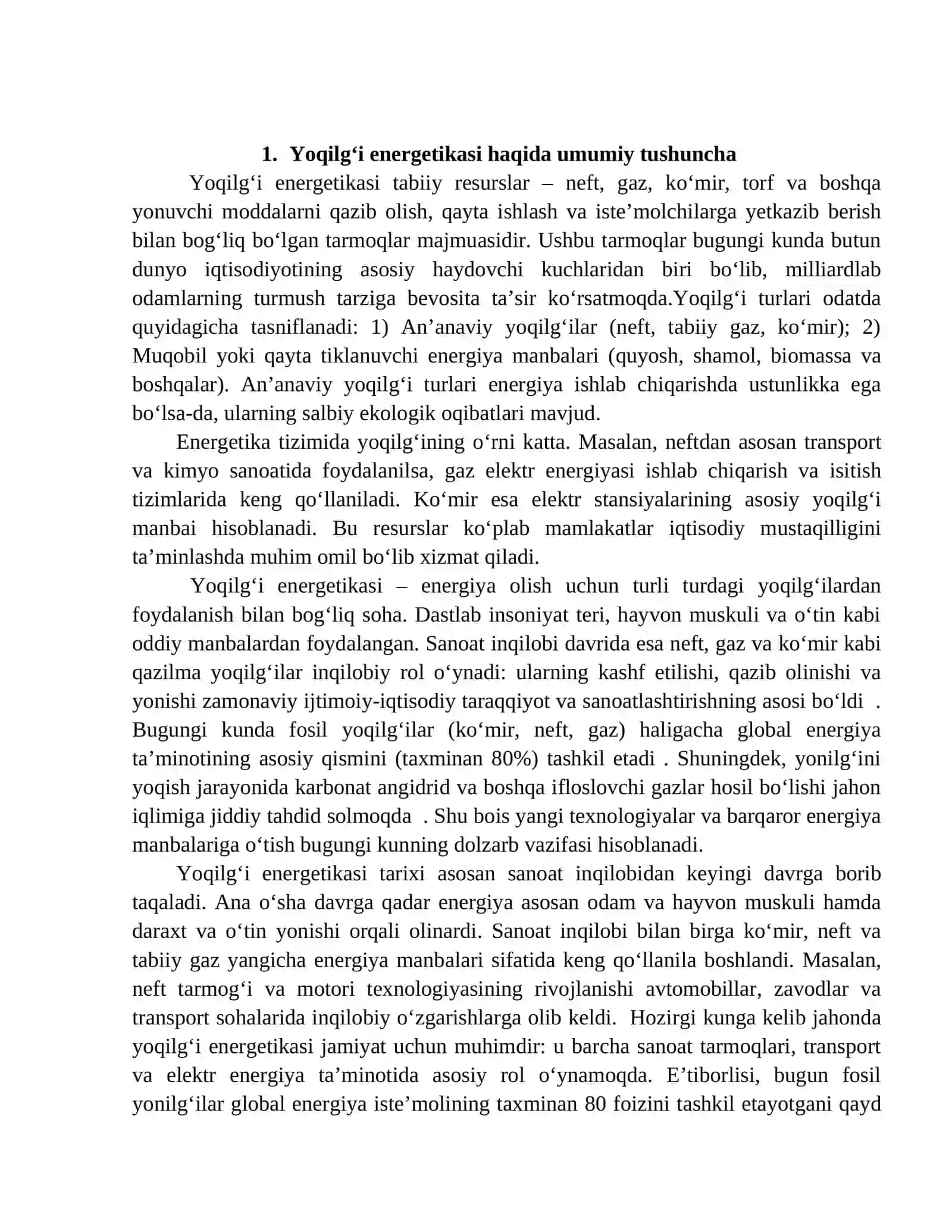 YOQILGI ENERGETIKASI 4