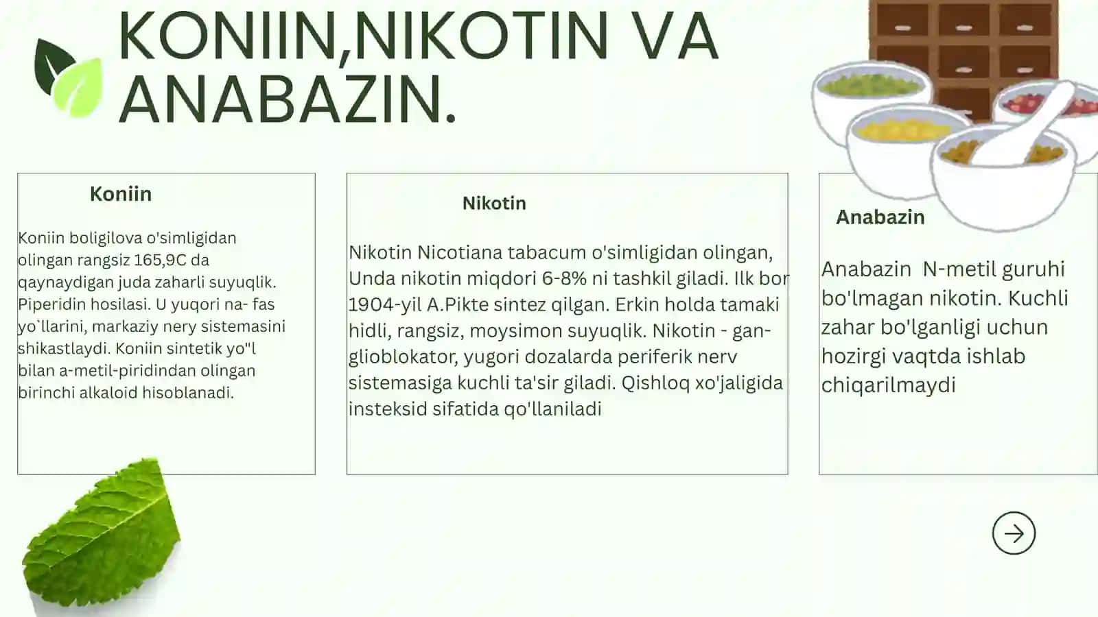ALKALOIDLARPIRIDIN VA PIPERIDIN HOSILALARI 4