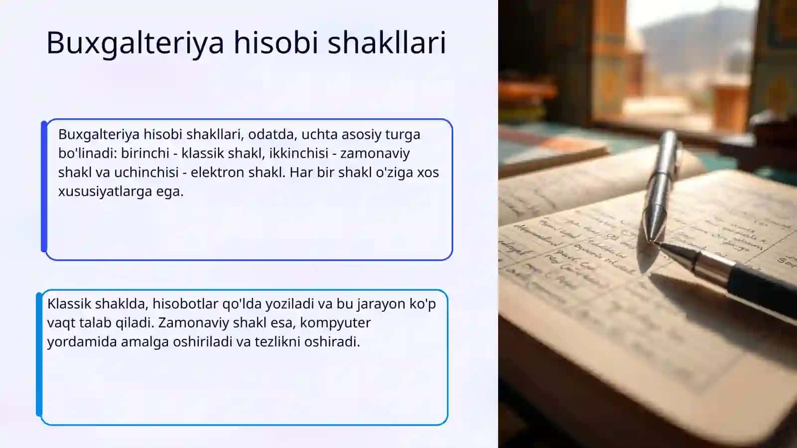 Buxgalteriya hisobi shakllari, ularning mohiyati va tarixiy rivojlanishi 4