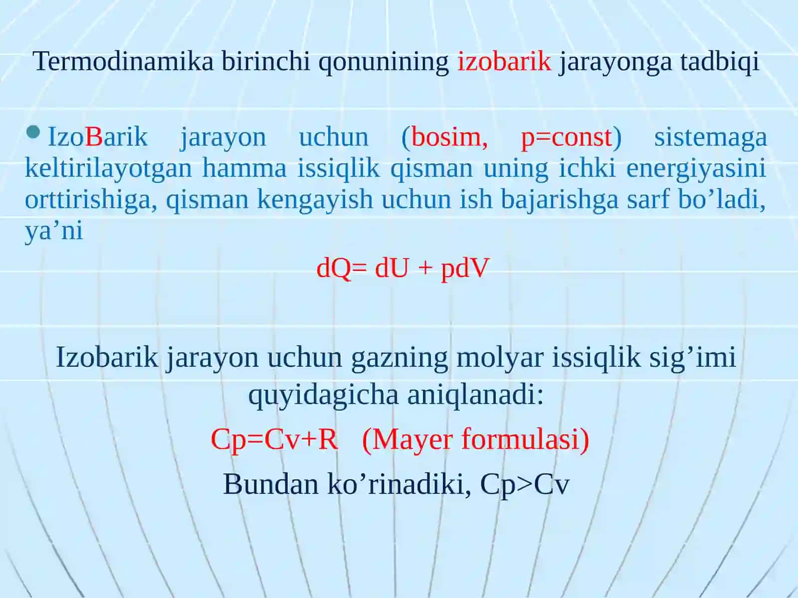 Termodinamika qonunlari va ularning tadbiqini o’rganish 4