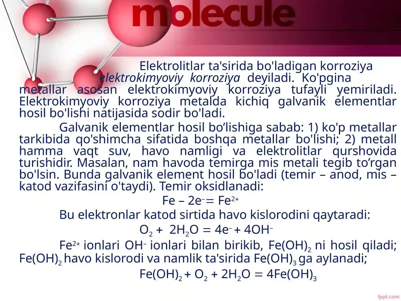 Metallarning korroziyasi va unga qarshi kurashish usullari 4