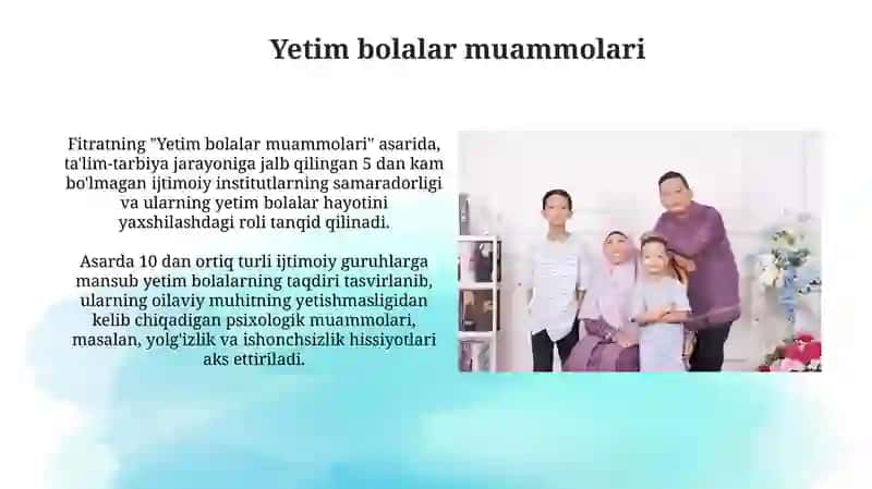 Fitrat asarlarida oilaviytarbiyamasalalari 4