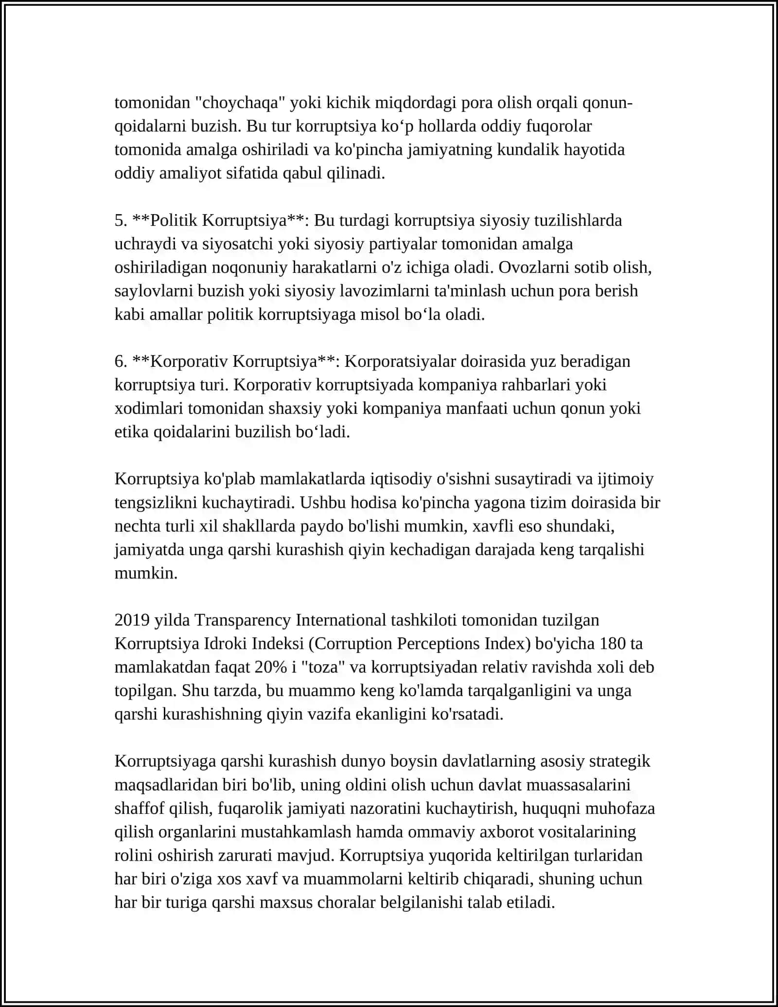 KORRUPSIYA VA UNING IQTISODIY RIVOJLANISHGA TA’SIRI 4