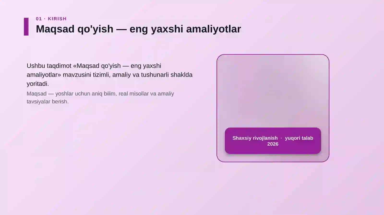 Maqsad qo'yish — eng yaxshi amaliyotlar 4