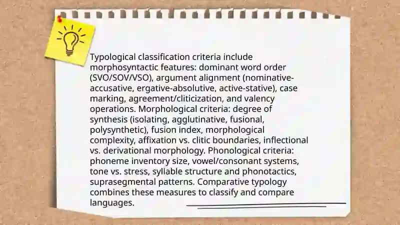 Comparative typology and its major distinctive features 4