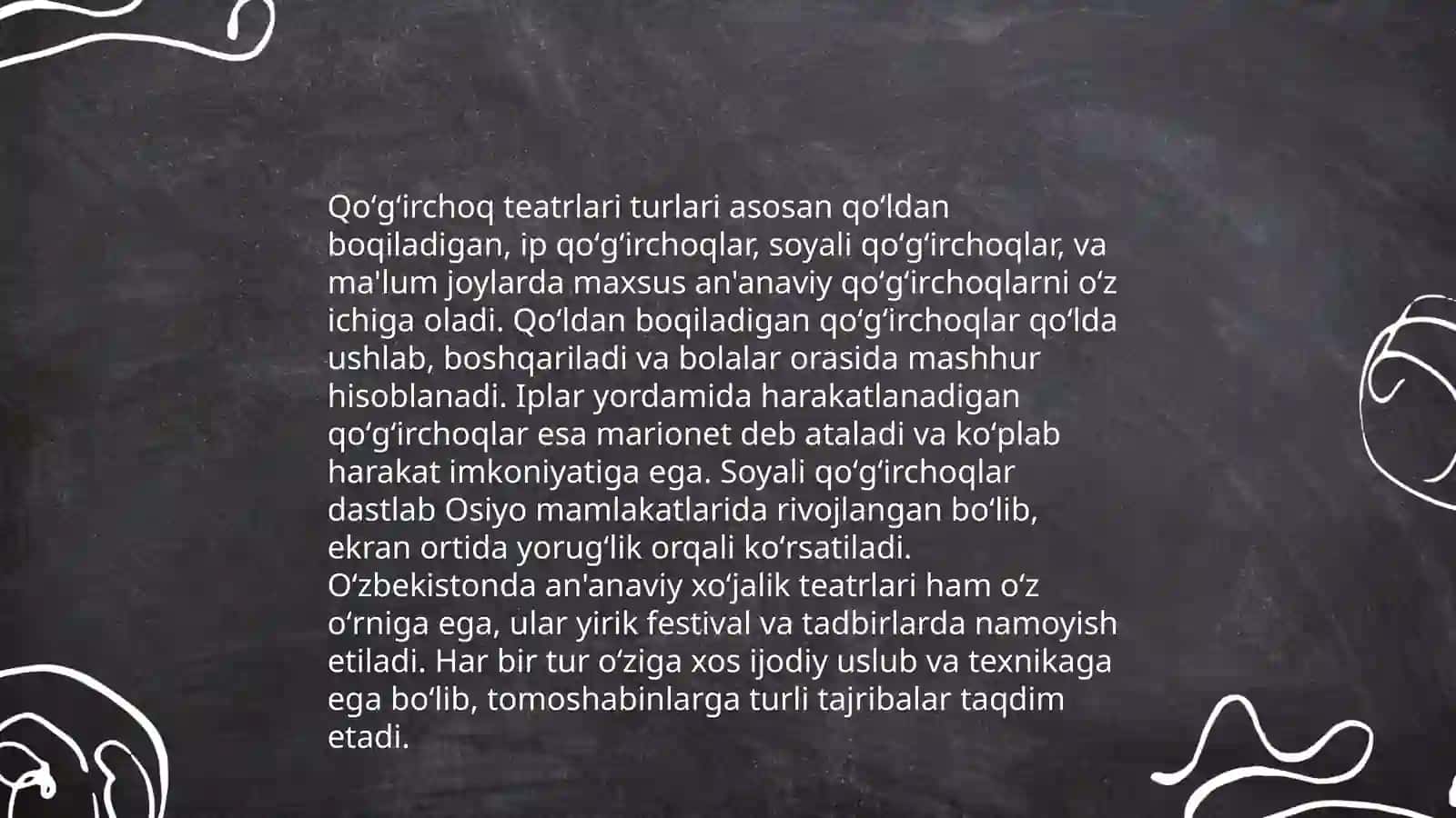Qoʻgʻirchoq teatri va turlarini tashkil qilish va oʻtkazish metodikasi 4