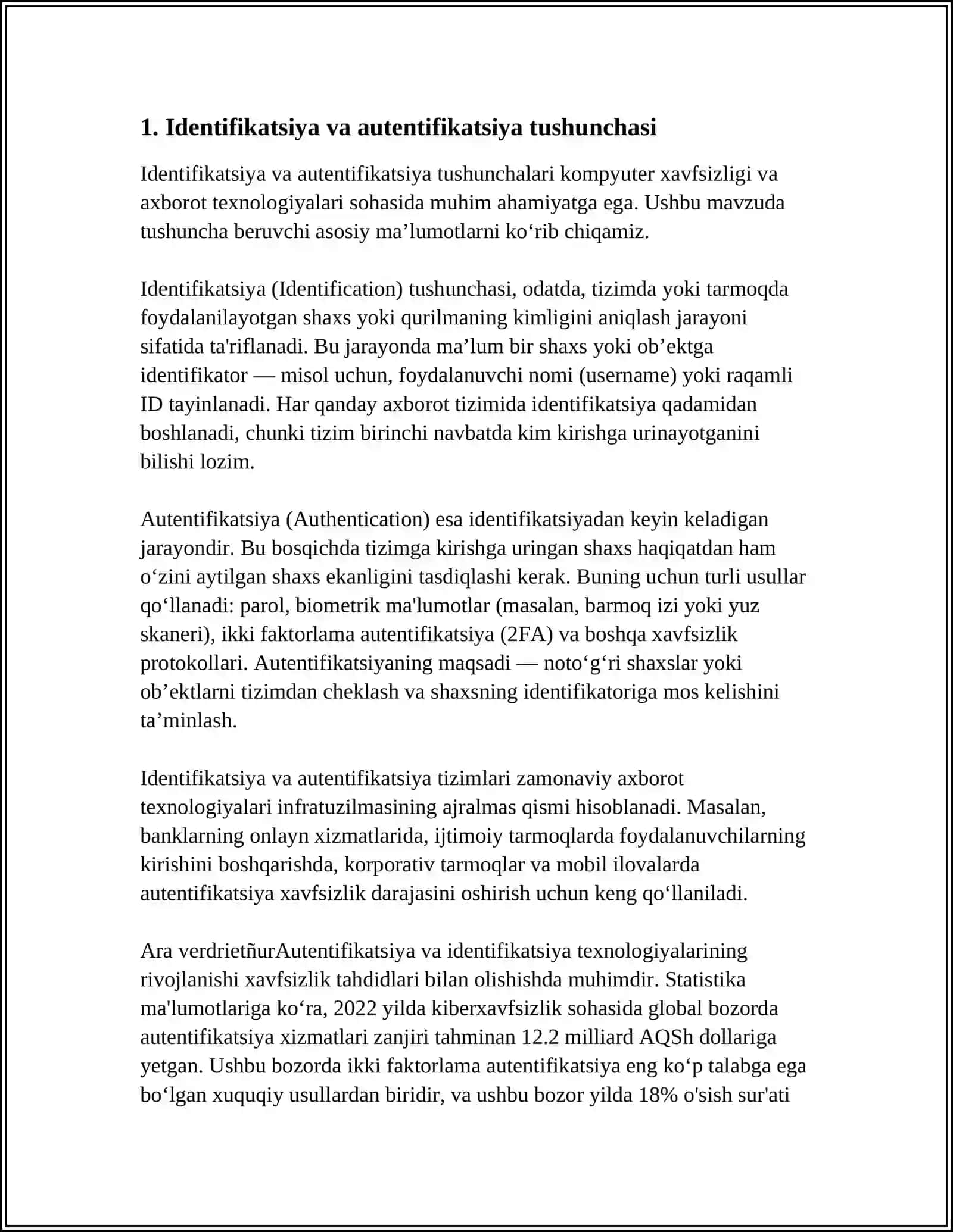Identifikatsiya va autentifikatsiya tushunchasi 4