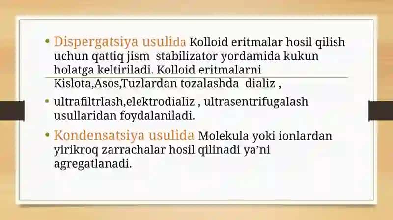 Kolloidersistemalar va gemodializ 4