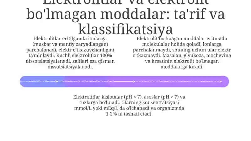 Organizmning biologik suyuqlkklari elektrolit va noelektrolit eritmalari sifatida 4
