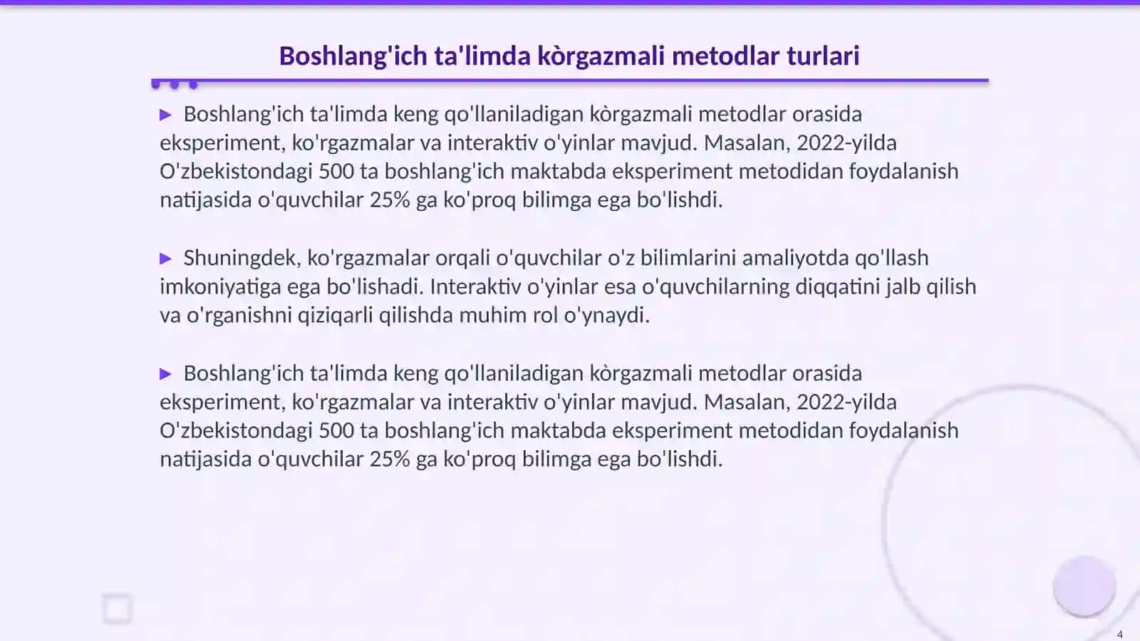 Boshlang'ich ta'limda Kòrgazmali Metodlar 4