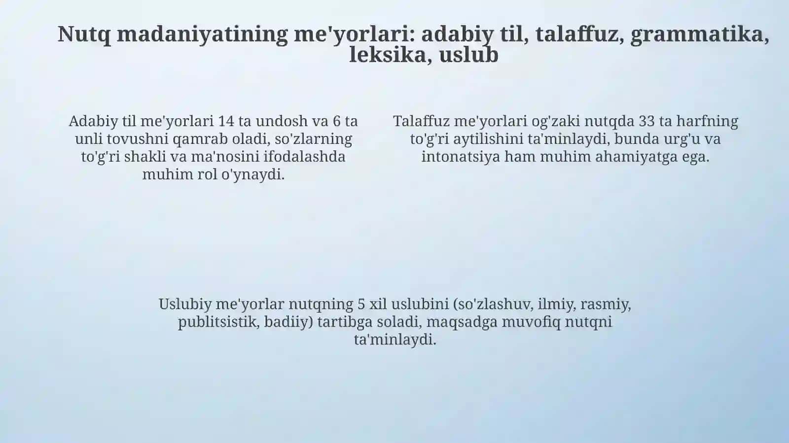 Nutq madaniyatining asosiy xususiyatlari 4